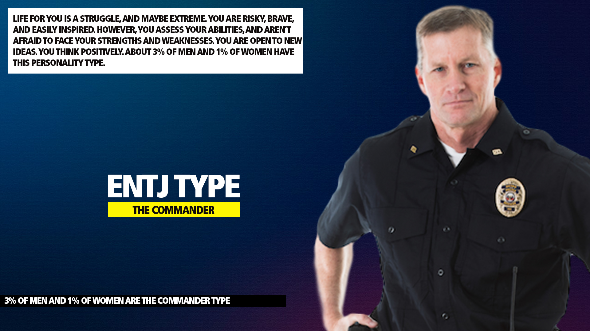MBTI ENTJ Commander Type