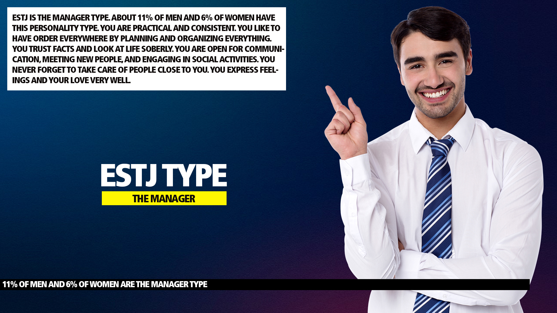 MBTI ESTJ Manager Type