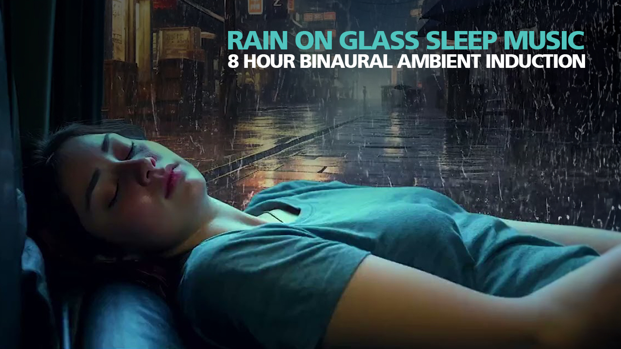RAIN ON GLASS 8 Hour Binaural Sleep Music